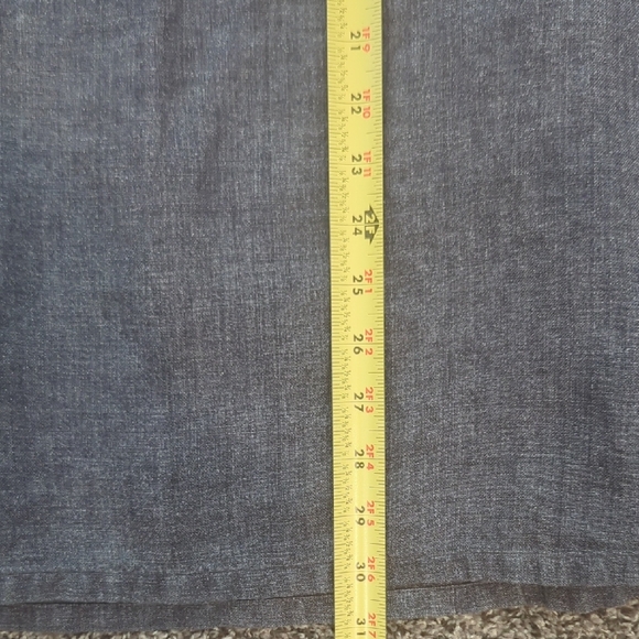 Linen Made in France Agnes B. greyish purple midi skirt Side Zipper - Picture 11 of 13